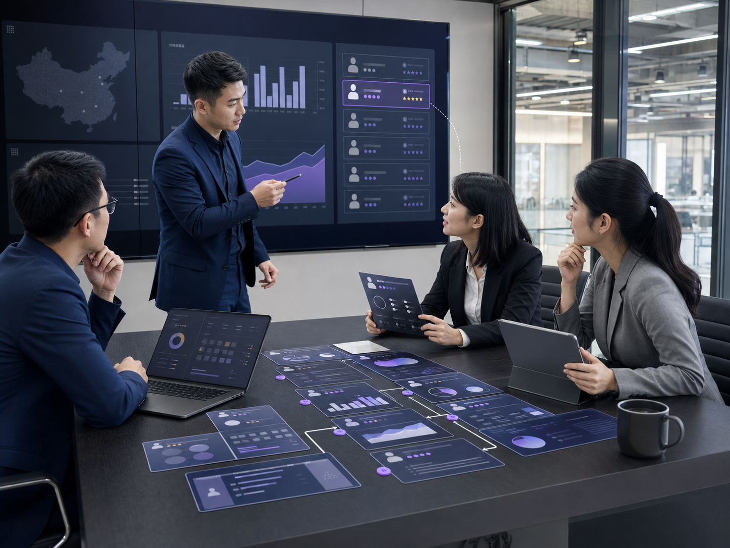 AI 商机情报与销售作战系统场景效果图